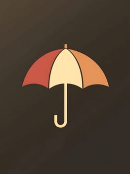 Rain Umbrella weather protection icon logo symbol