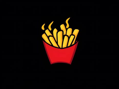 French fries fast food Delicious Snacks unhealthy icon Symbol
