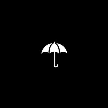 Rain Umbrella weather protection icon logo symbol