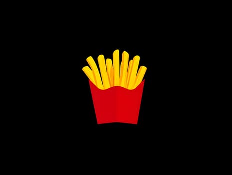 French fries fast food Delicious Snacks unhealthy icon Symbol