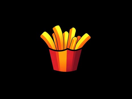 French fries fast food Delicious Snacks unhealthy icon Symbol