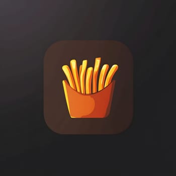 French fries fast food Delicious Snacks unhealthy icon Symbol
