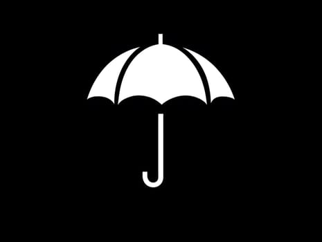 Rain Umbrella weather protection icon logo symbol