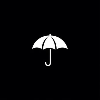 Rain Umbrella weather protection icon logo symbol