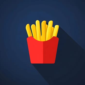 French fries fast food Delicious Snacks unhealthy icon Symbol