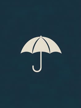 Rain Umbrella weather protection icon logo symbol