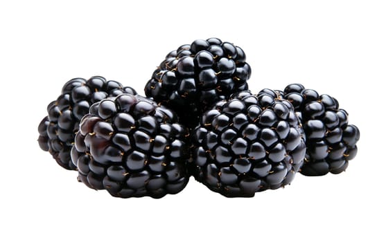 A vibrant pile of whiteberries on a white background, emphasizing their rich color and freshness. Isolated on white background.