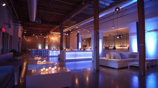 Minimalist party setup allowing guests to focus on the experience