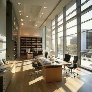 Professional office layout offering ample copy space.