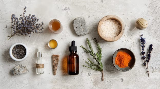 Simple arrangement of balanced wellness items