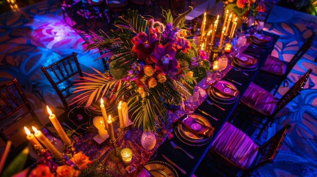 Unique party arrangement featuring a one-of-a-kind layout pattern