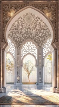 Traditional Islamic architecture with space
