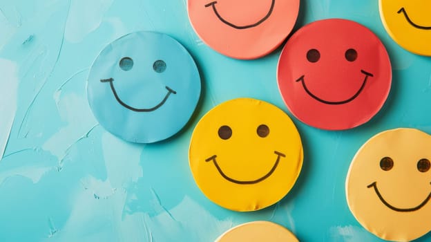 Smiling faces with room for personalized content or messaging