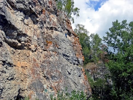 Caves in the rocks on the Beloretsky tract. The Beloretsky tract. Nature is in the way of the Beloretsky tract. Roads and landscape.