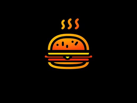 Cheeseburger Fast Food Delicious Tasty Burger Icon Logo Symbol