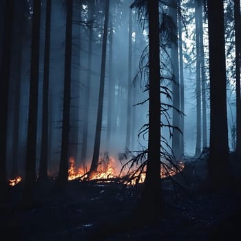 Forest wildfire Burning Burn Trees Flame Emergency
