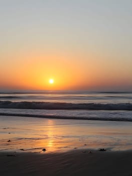 Sunset Ocean Sunrise Horizon Sunlight Water waves