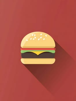 Cheeseburger Fast Food Delicious Tasty Burger Icon Logo Symbol