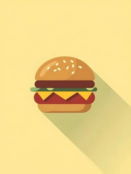 Cheeseburger Fast Food Delicious Tasty Burger Icon Logo Symbol