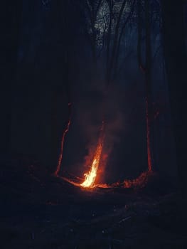 Forest wildfire Burning Burn Trees Flame Emergency