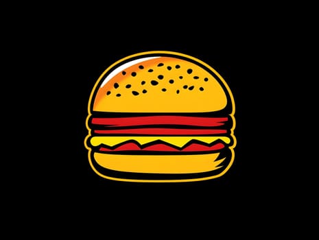 Cheeseburger Fast Food Delicious Tasty Burger Icon Logo Symbol