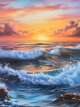 Sunset Ocean Sunrise Horizon Sunlight Water waves