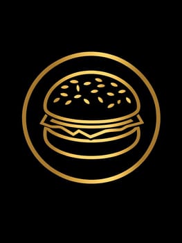 Cheeseburger Fast Food Delicious Tasty Burger Icon Logo Symbol