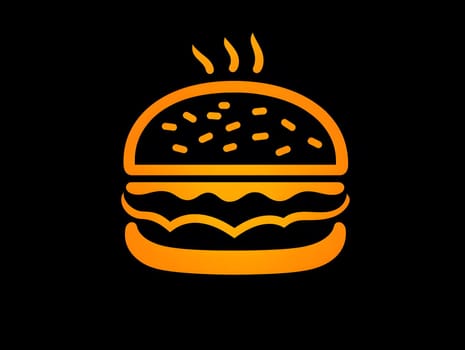 Cheeseburger Fast Food Delicious Tasty Burger Icon Logo Symbol