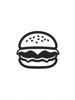 Cheeseburger Fast Food Delicious Tasty Burger Icon Logo Symbol