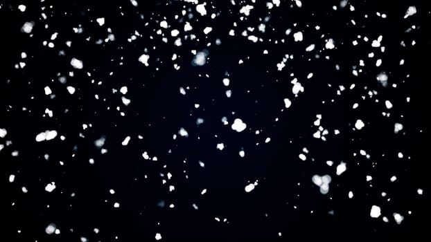 3d render snow. Computer generated