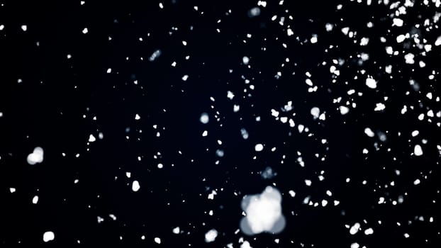 3d render snow. Computer generated