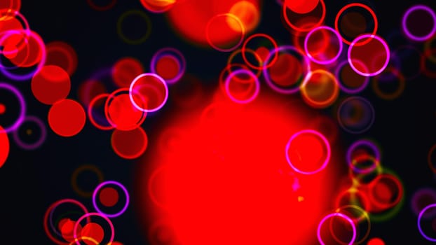 Abstract circles particles. Computer generated 3d render
