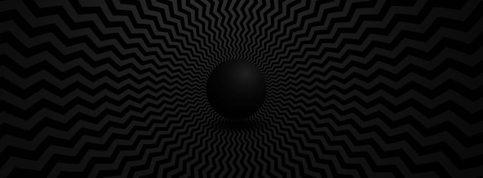 Optical illusion horizontal background. Abstract curves, geometric effect.