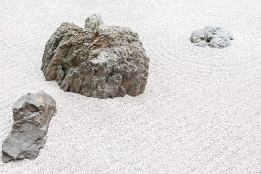 Zen garden background. Concept of calm, harmony, health, meditation, relax with copy space