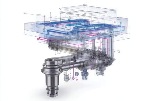 A handheld diagnostic tool rests on a surface, showcasing advanced technology aimed at assessing industrial piping systems. This tool is essential for inspecting and diagnosing system performance.