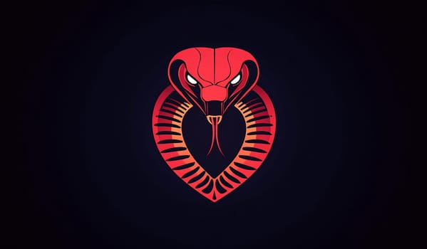 A striking illustration features a red cobra intertwined within a heart shape, symbolizing strength and passion.