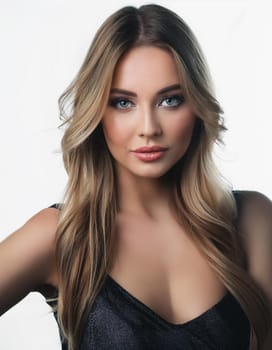 pretty young woman portrait, AI generated image