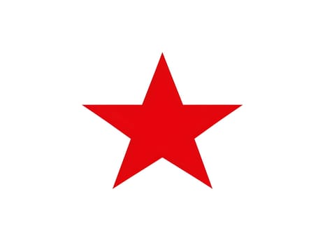 Simple Red Star Graphic Icon logo Symbol