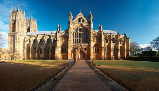 british gothic cathedral church, AI generated image