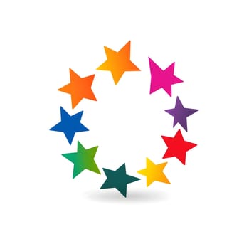 Some Colorful Star Graphic Icon logo Symbol