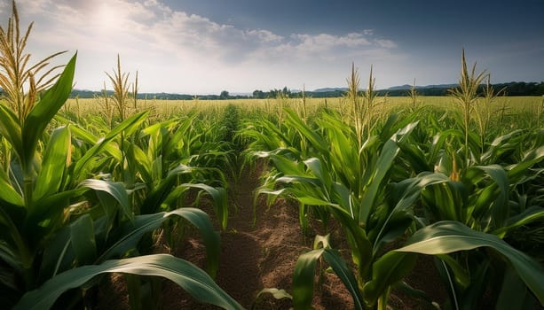 field of maize useful as a background