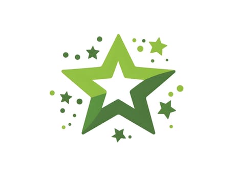 Green Star Graphic Icon logo Symbol