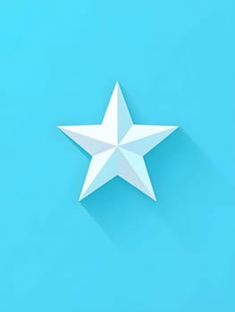 Simple Blue Star Graphic Icon logo Emblem