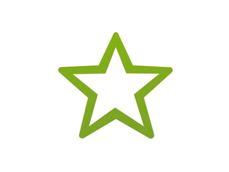 Green Star Graphic Icon logo Symbol