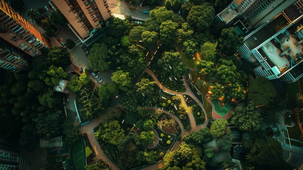 Bird's eye view showcasing the sheer joy and wonder