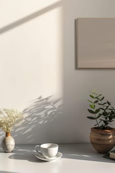 Clean and stylish mockup arrangement for digital artists.