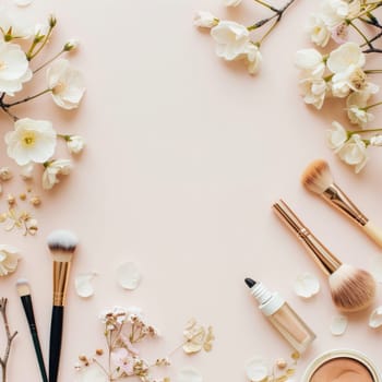 Copy space for beauty blog banner or social media post.