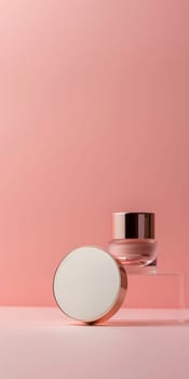 Copy space for cosmetic advertisement or beauty product launch.