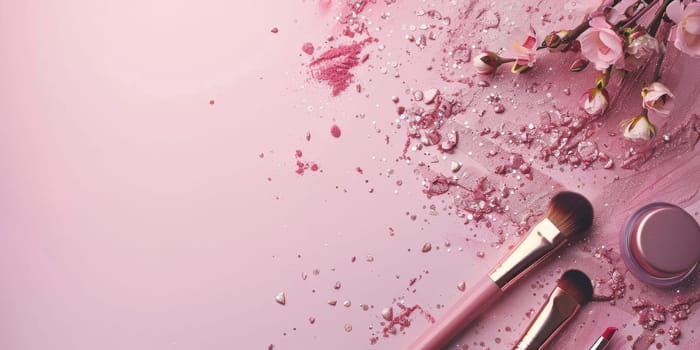Copy space for makeup artist portfolio or beauty influencer promotion.