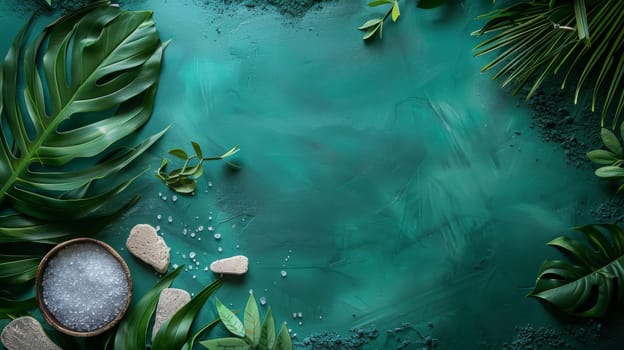 Copy space strategically positioned within the aesthetic of wellness imagery